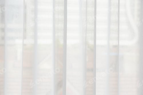 Preview: Translucent window blinds or curtains on window.