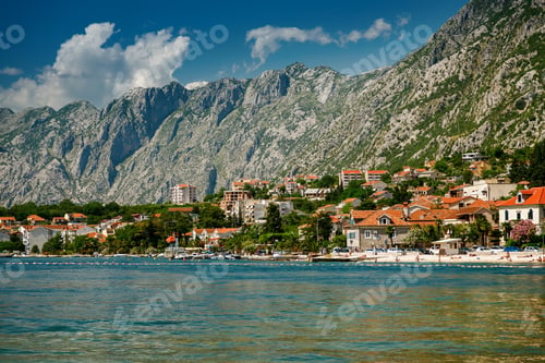 Preview: Montenegrin coast in the Bay of Kotor with lovely small private houses