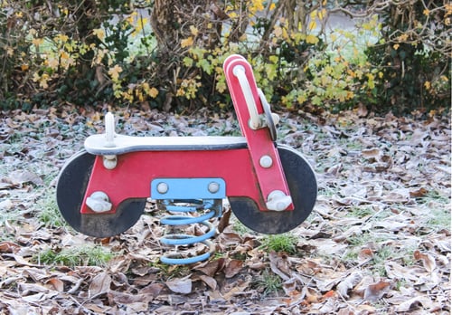 Preview: Spring Rider Playground Toy in Frosty Autumn Park
