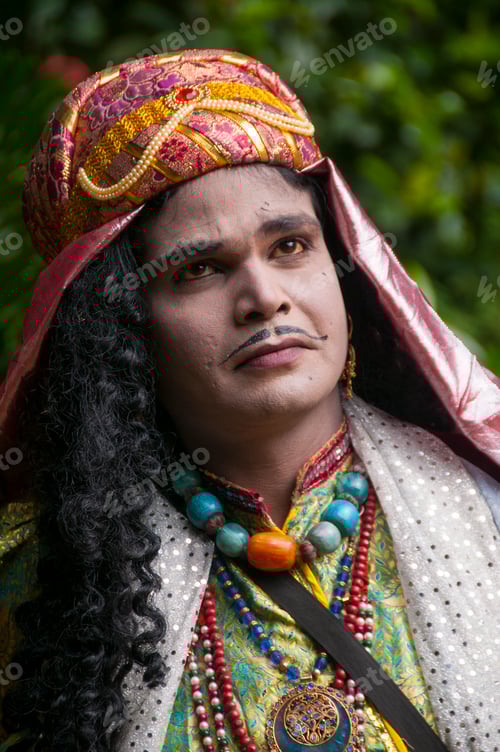 Preview: Portrait of Impressionist or Behrupiya, Traditional performing artist of India.