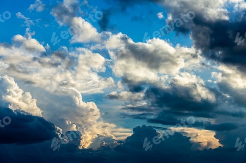 Preview: colorful dramatic sky with cloud at sunset.