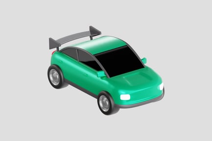 Preview: 3D Sport Green Car