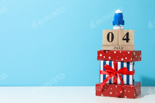 Preview: Composition for 4 july, Independence Day of USA, space for text