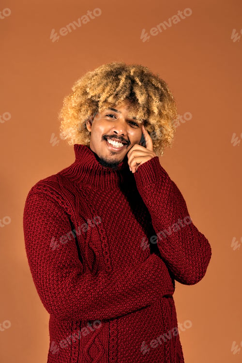 Preview: Cheerful Afro Man Portrait