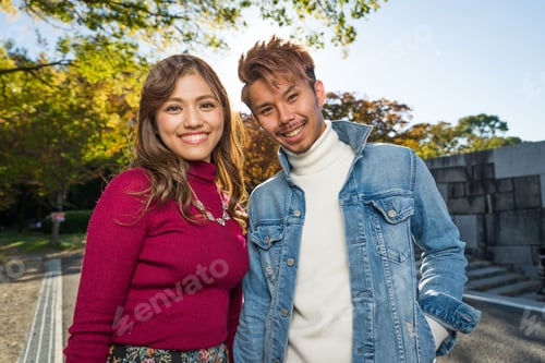 Preview: Japanese couple of lovers dating in Osaka