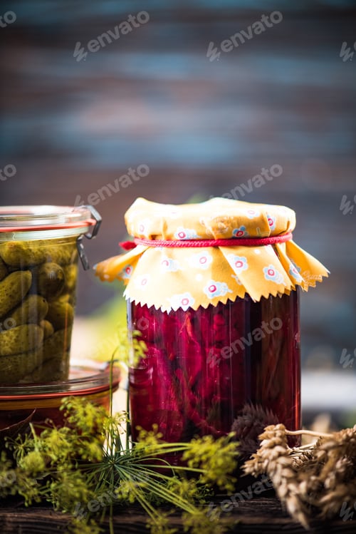 Preview: Pickled Marinated beetroot in jar