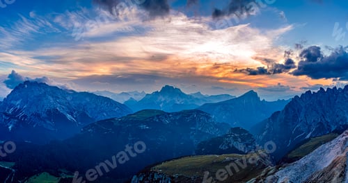 Preview: National Nature Park Tre Cime In the Dolomites Alps. Beautiful nature of Italy.