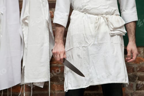 Preview: Butcher with knife