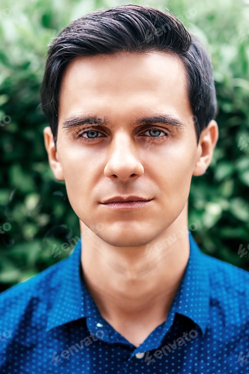 Preview: Portrait of young attractive man.