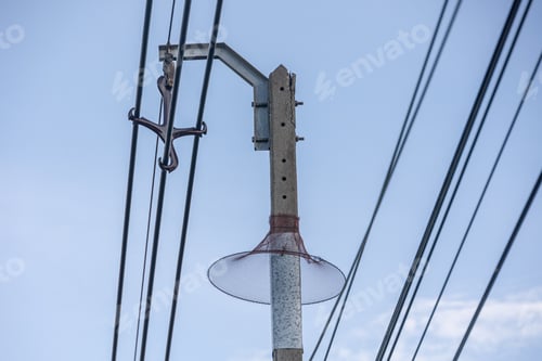 Preview: Anti Snake, Snake climbing animal guard protection on electrical pole at Thailand