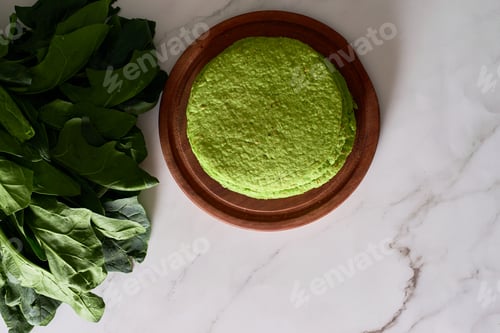 Preview: Green spinach tortilla