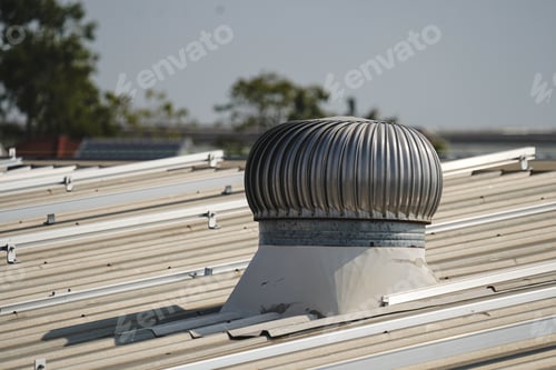 Preview: Ventilation of hot air inside the building over the roof