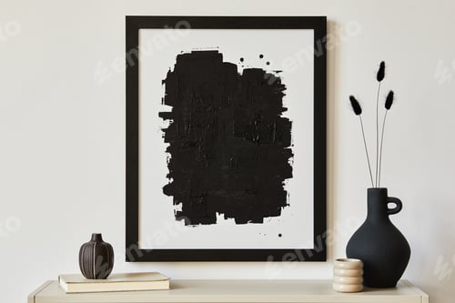 Preview: Creative composition of minimalist living room