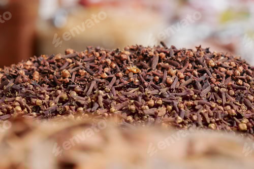 Preview: A Detailed CloseUp View of Dried Cloves Spices Used for Various Culinary Purposes