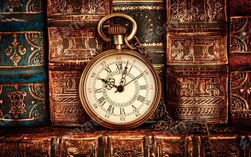 Preview: Vintage pocket watch still life