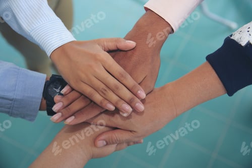 Preview: Close up Team Businesswoman hands partners sign contract with success business deal.