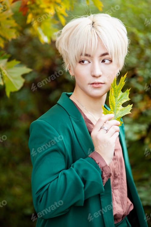Preview: Asian male model. Young handsome man.