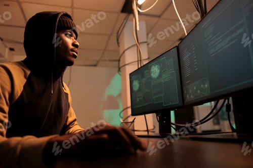 Preview: IT cybercriminal using malware and trojan virus to break into government system