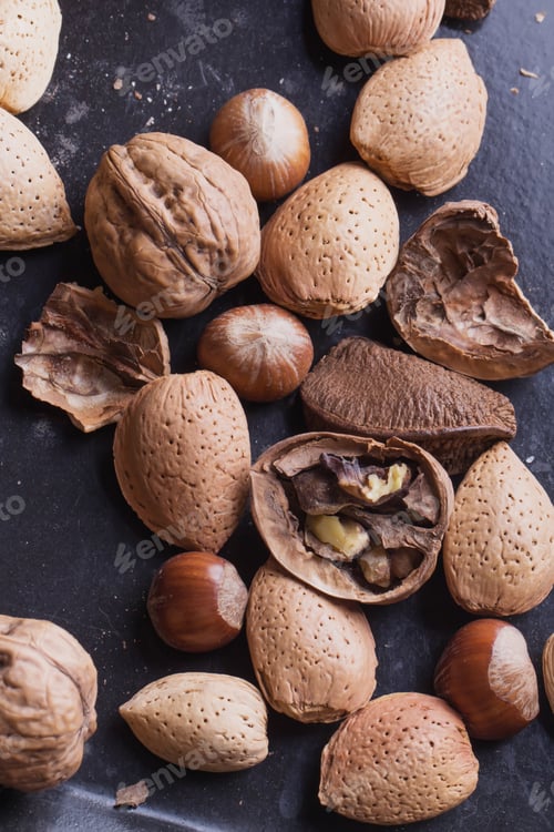 Preview: Various nuts selection