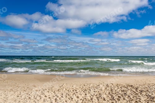 Preview: beach and sea in the seaside town of Władysławowo