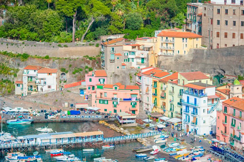 Preview: Aerial view of Sorrento city, Amalfi coast, Italy