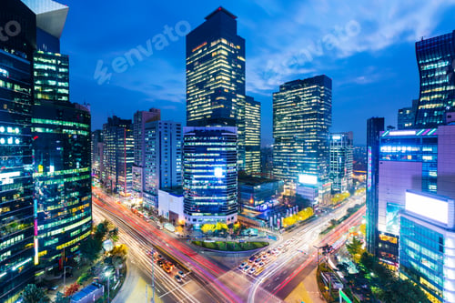 Preview: Seoul skyline at the gangnam district