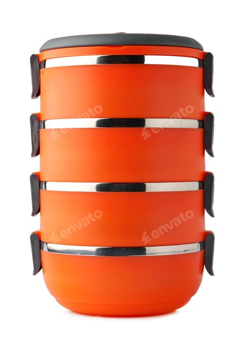 Preview: Take away food boxes containers on white background
