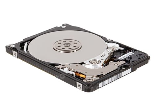 Preview: Hard disk isolated on white background