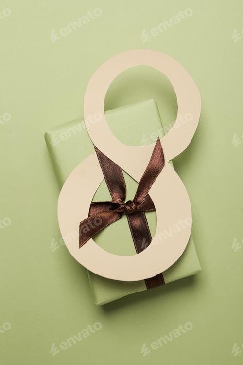 Preview: Concept of 8 march, Women day, top view
