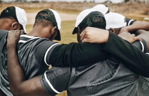 Preview: Baseball teamwork, sports and strategy, coaching support and motivation for men competition game. P