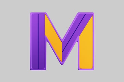 Preview: Letter m flower meadow