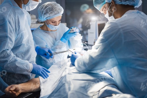 Preview: Medical Team Performing Surgery in Operating Room