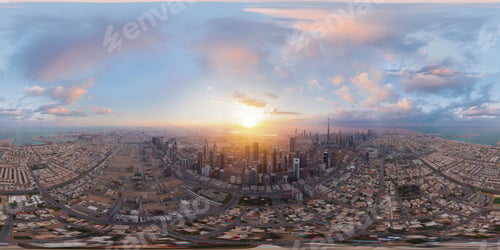 Preview: Dubai Downtown skyline, United Arab Emirates or UAE. Urban city.