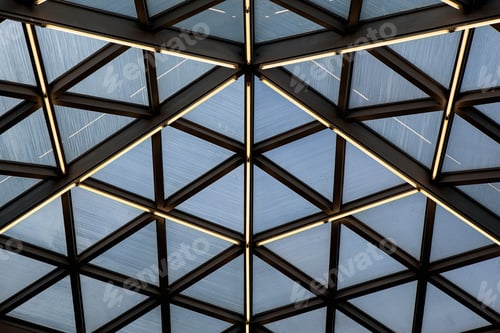 Preview: Close up of glass and steel architecture