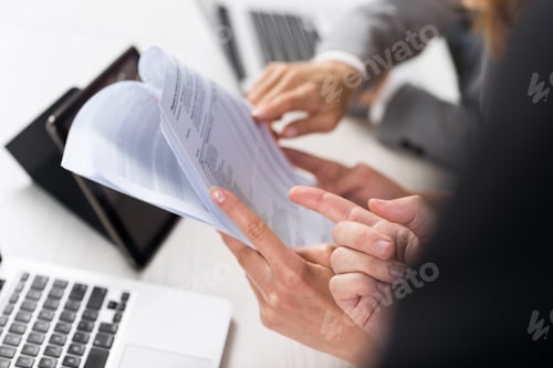 Preview: Business Women Work With Documents In Creative Modern Office, Two Businesswoman Teamwork Female