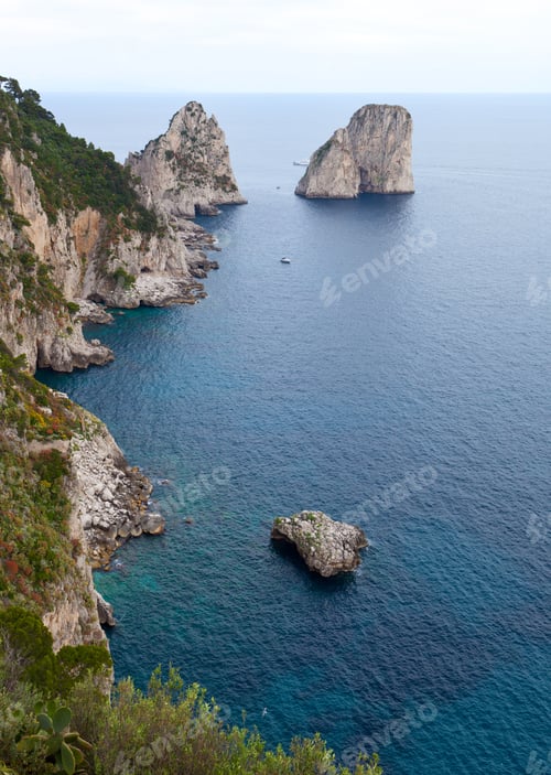 Preview: Faraglioni, famous giant rocks, Capri island