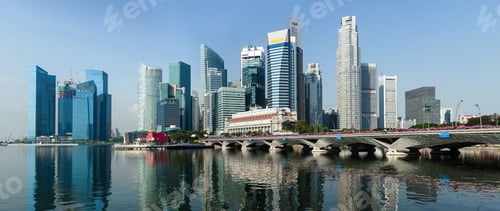 Preview: Singapore business center panorama
