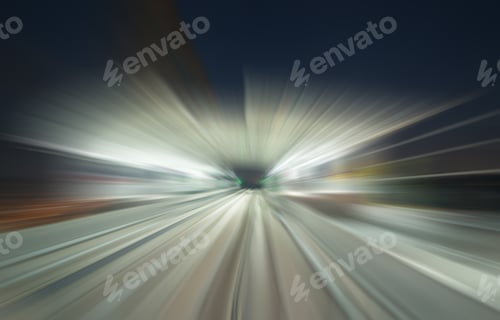 Preview: Train view on railway in transportation. Station terminal