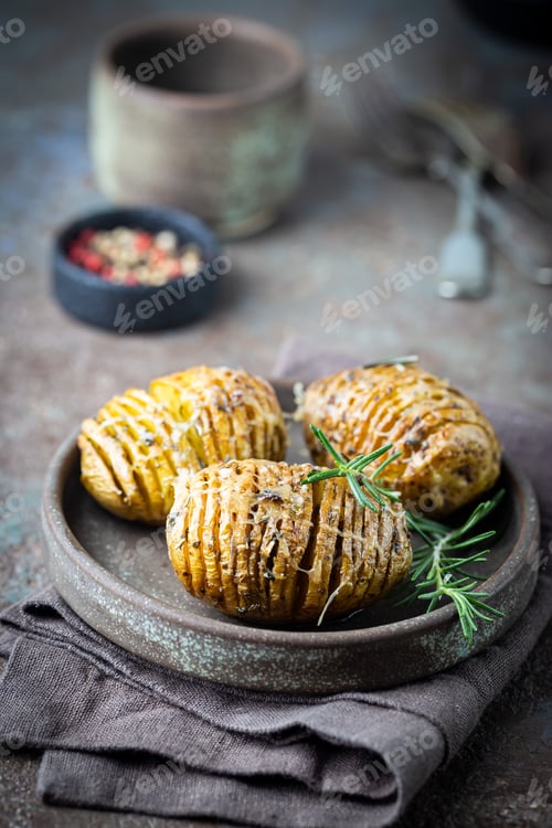 Preview: Baked hasselback potatoes