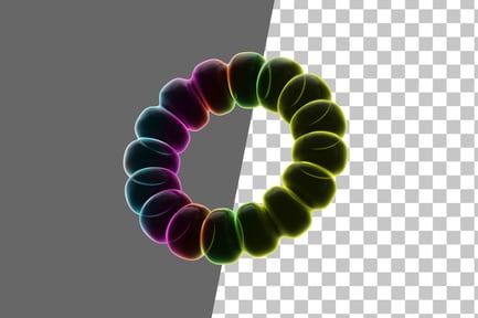 Preview: Ring Neon Abstract 3D Icon
