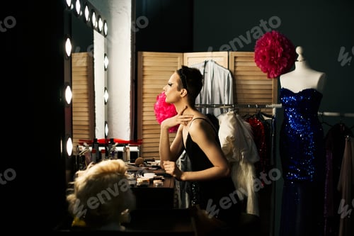 Preview: A drag queen backstage preparation