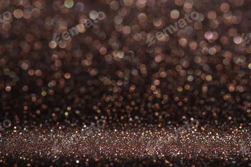 Preview: Abstract dark orange brown sparkling glitter wall and floor