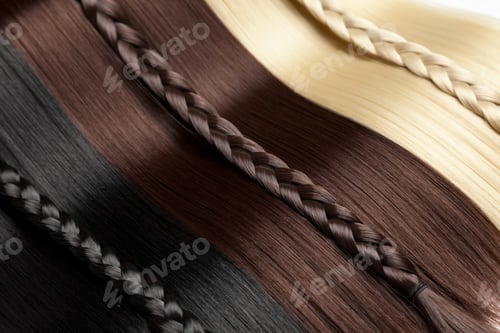 Preview: Closeup on luxurious glossy hair