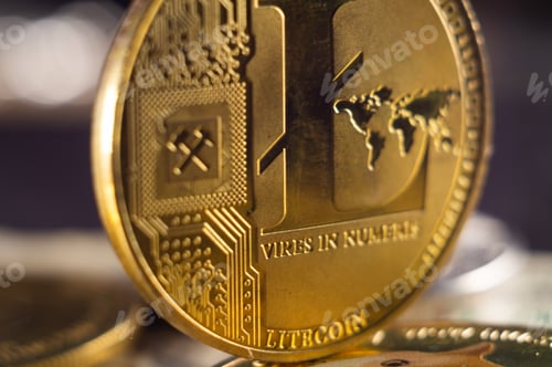 Preview: Closeup shot of a golden coin