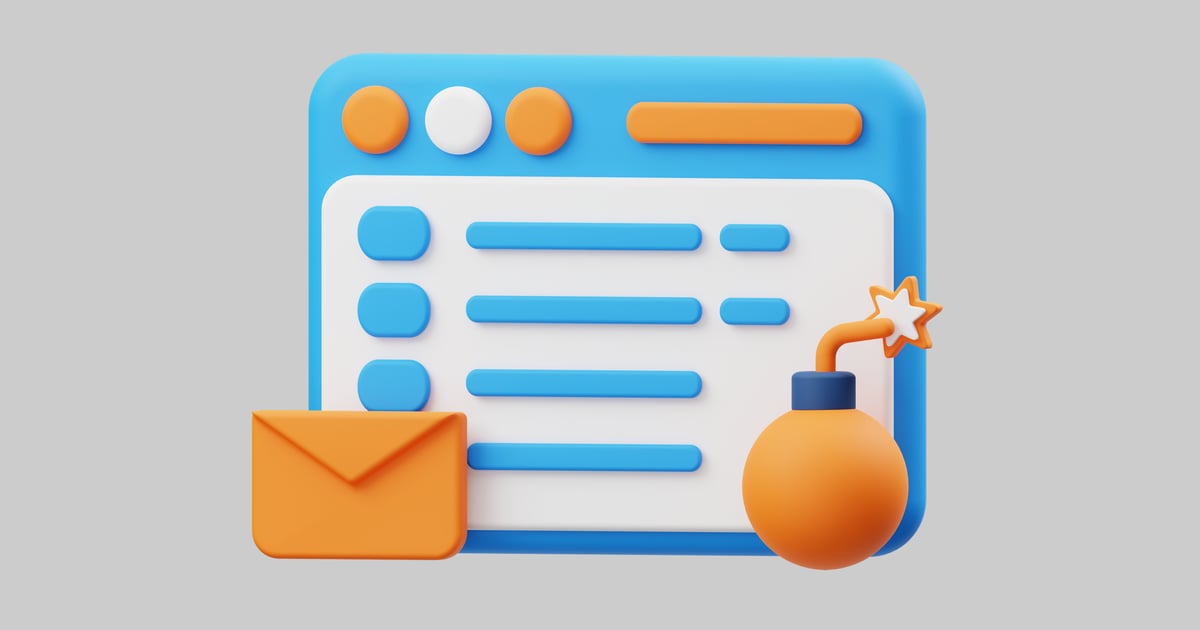 Computer Interface with a cartoon bomb 3D, Incl. colors & for - Envato