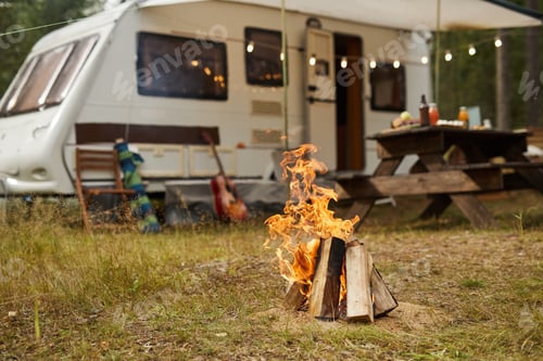 Preview: RV Camping Site with Bonfire