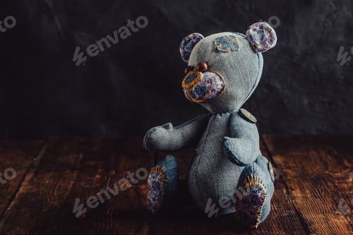 Preview: Blue Stuffed Bear Toy