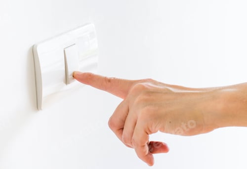 Preview: Finger press on light button