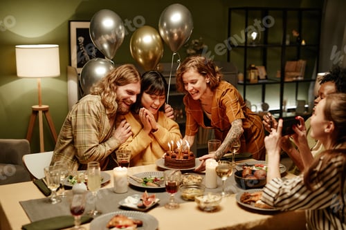 Preview: Friends celebrating birthday together