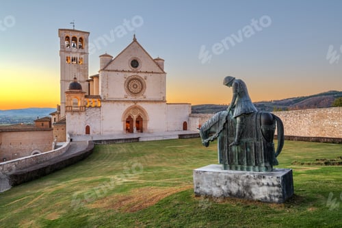 Preview: Assisi, Italy with the Basilica of Saint Francis of Assisi